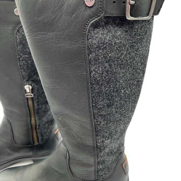 UGG Australia Womens 5.5 Janina Waterproof Knee High Boot 1018472 Black NWOT - Picture 2 of 12